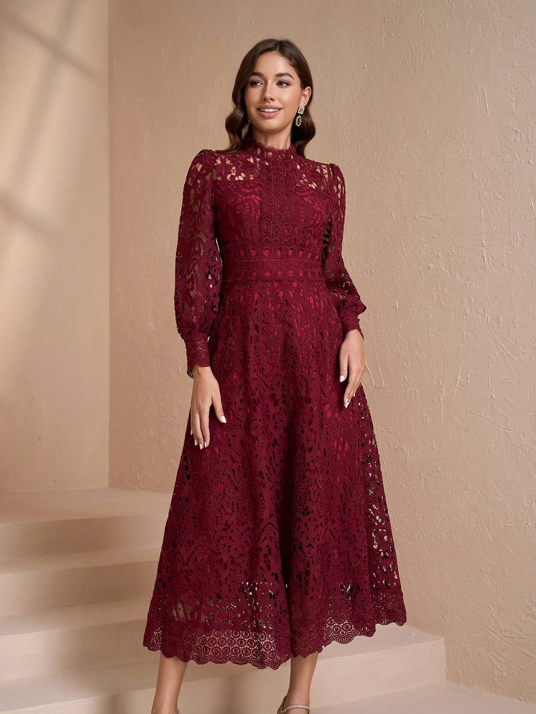 Rochie maxi SHEIN, vișiniu