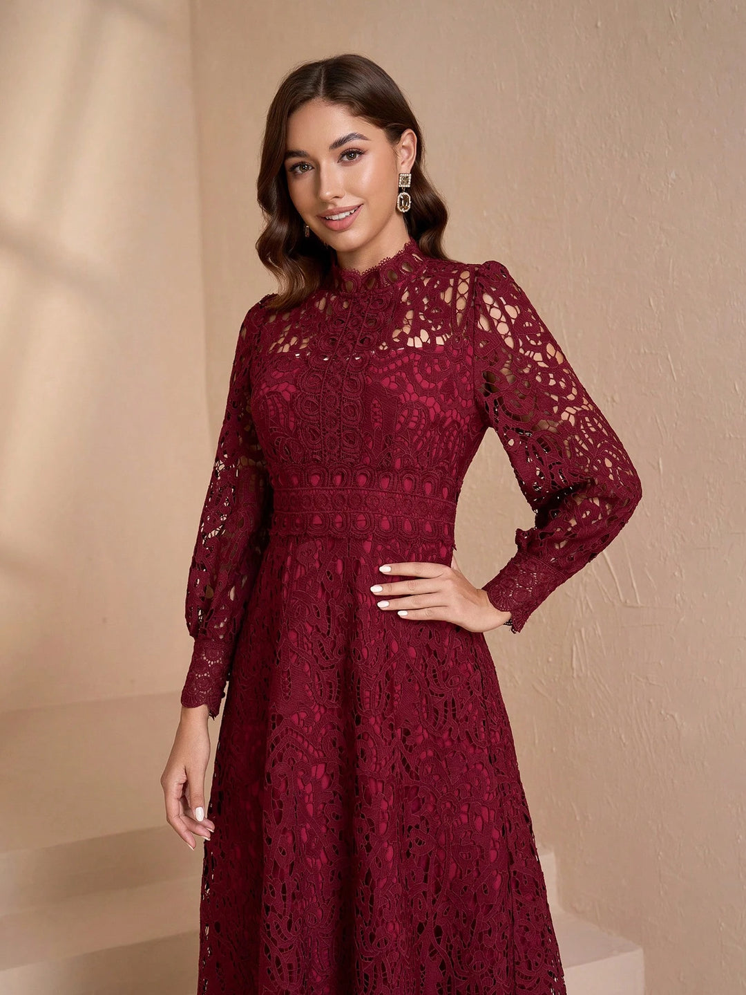 Rochie maxi SHEIN, vișiniu