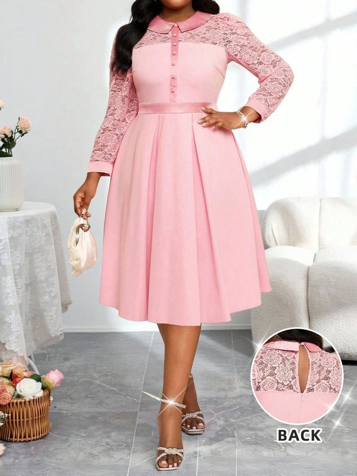 Rochie midi SHEIN, roz