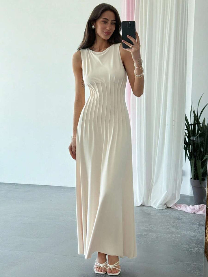 Rochie maxi SHEIN, crem