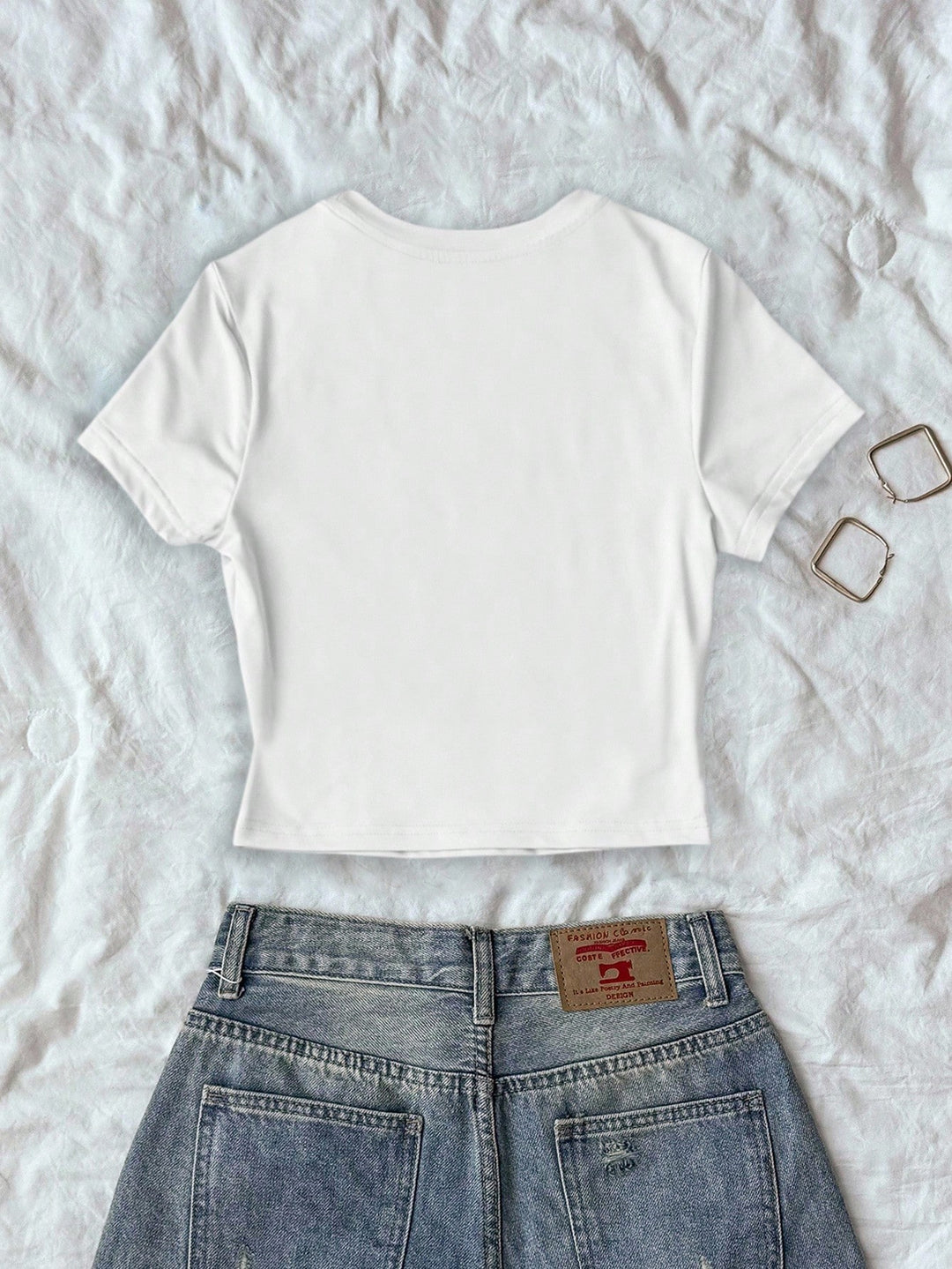 Top SHEIN, alb
