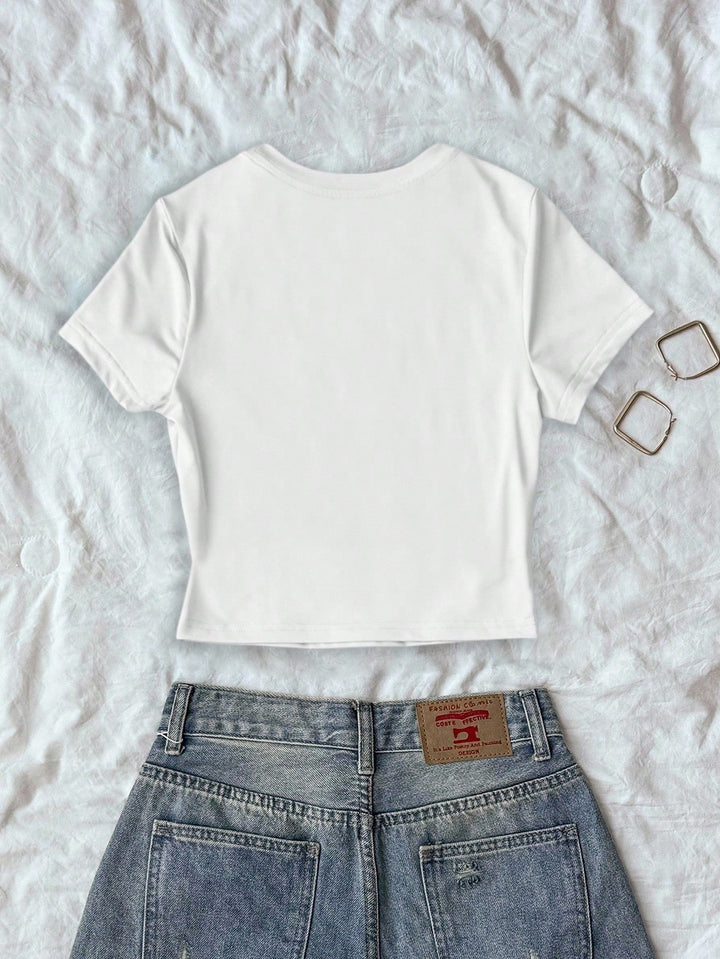 Top SHEIN, alb