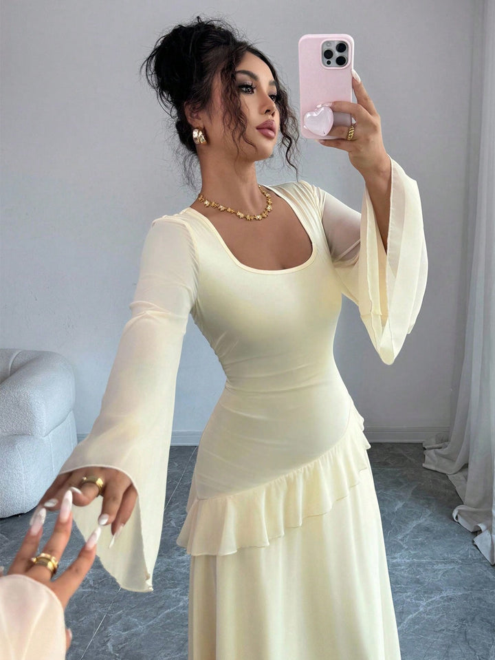 Rochie maxi SHEIN, galben