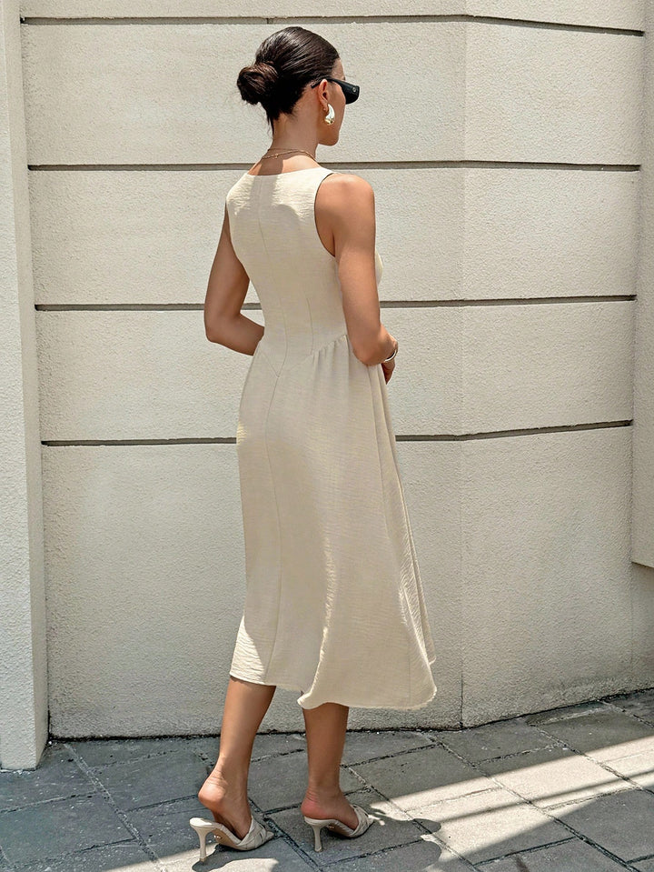 Rochie midi SHEIN, portocaliu