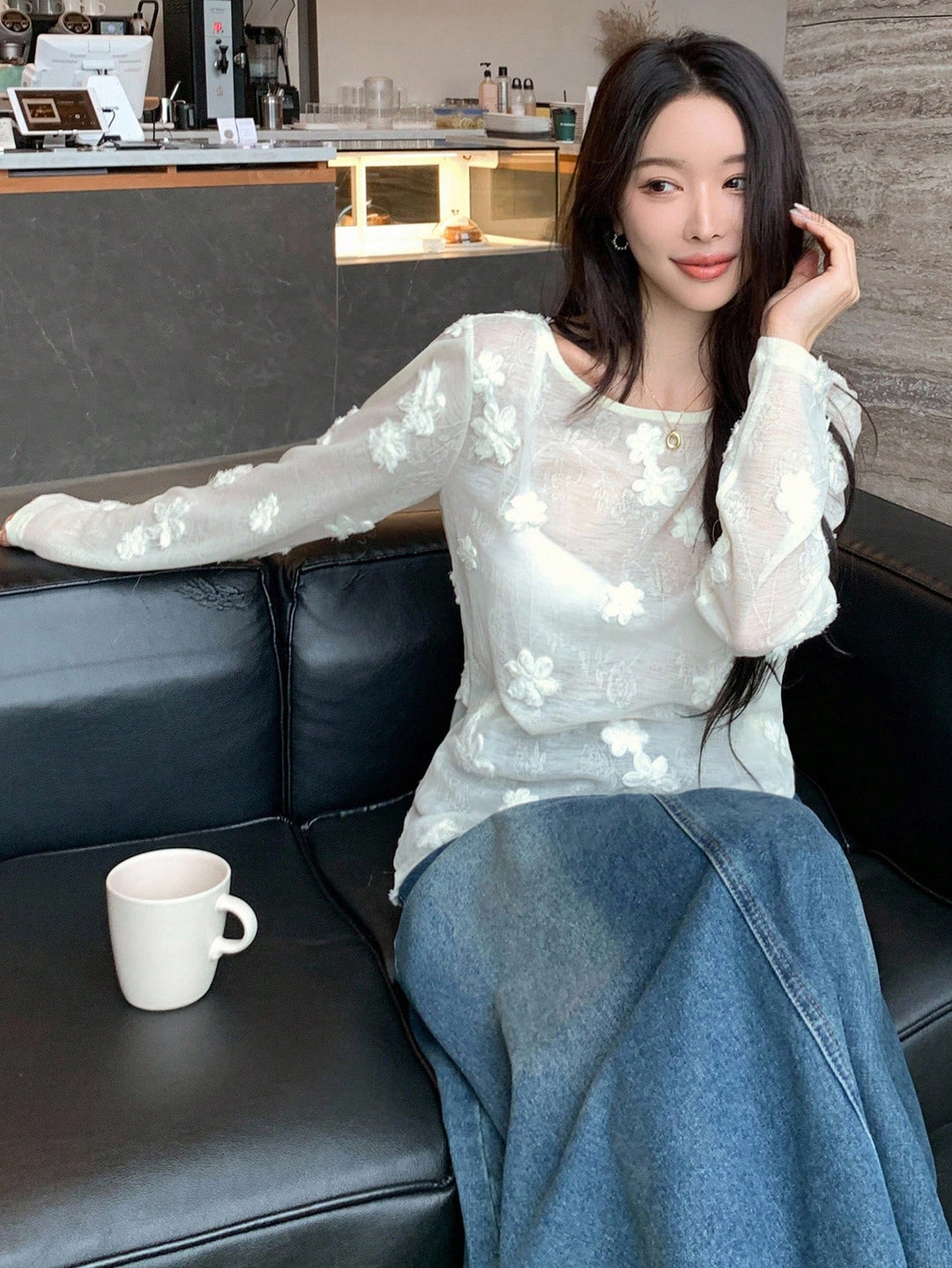 Top SHEIN, bej