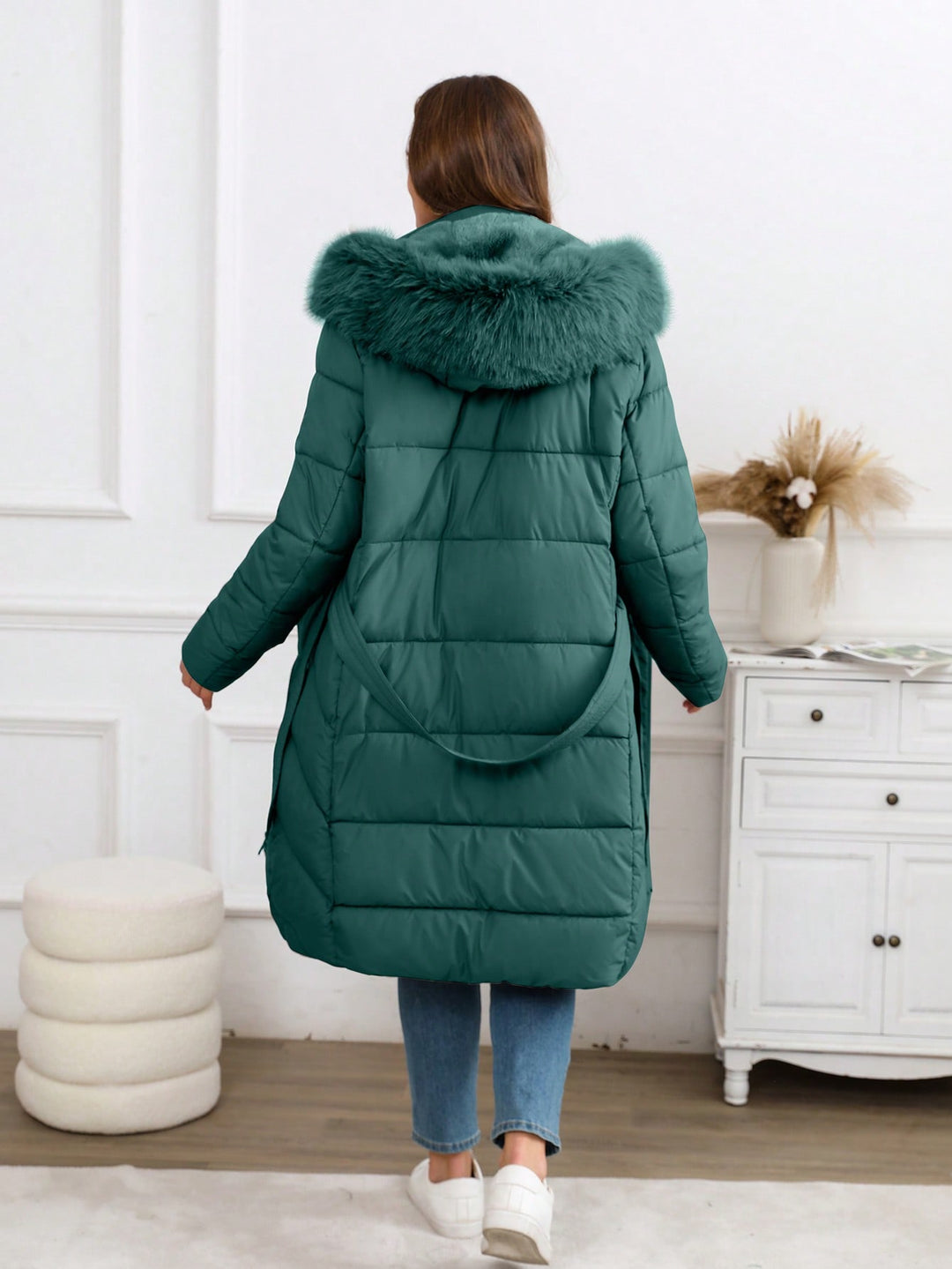 Palton SHEIN, verde