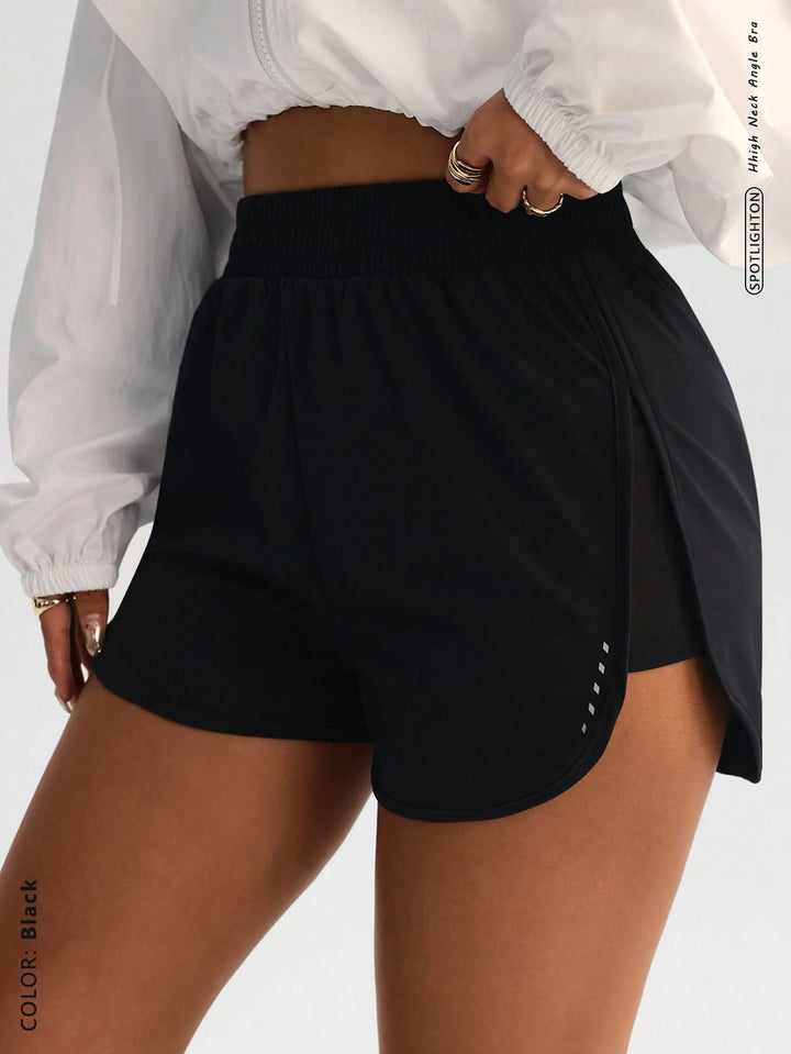 Pantaloni scurți SHEIN, negru