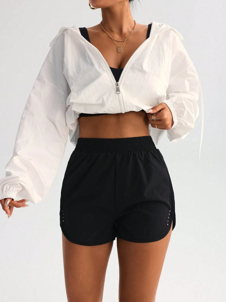 Pantaloni scurți SHEIN, negru