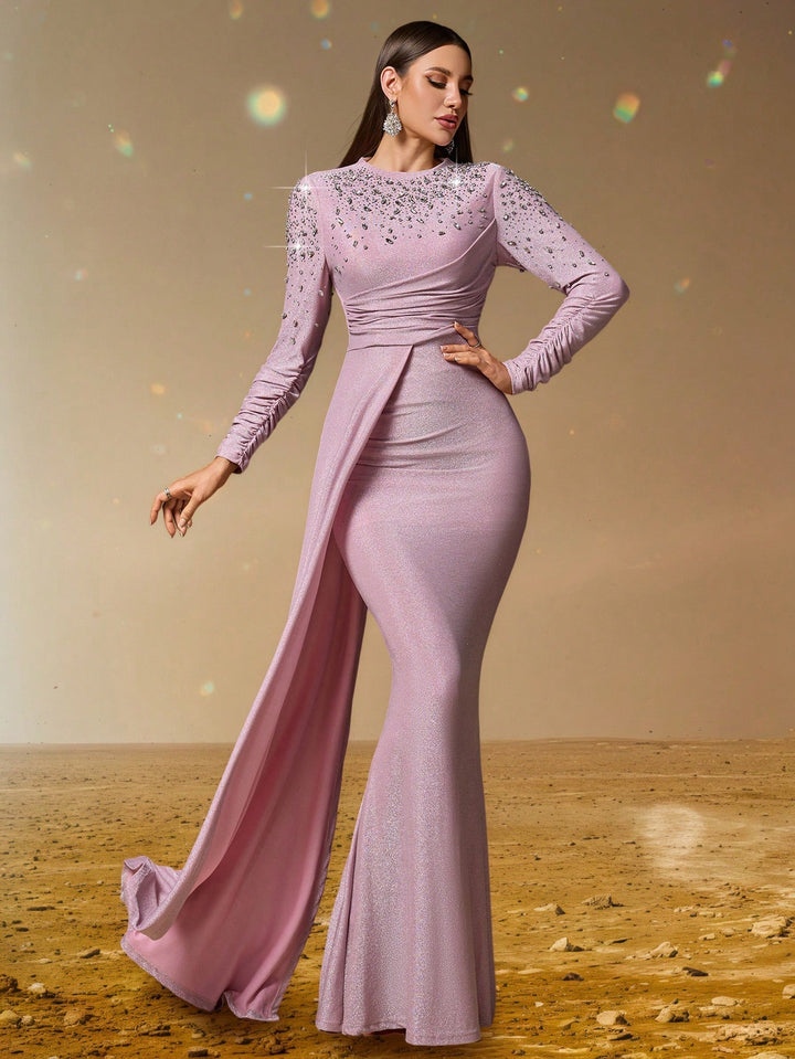 Rochie maxi SHEIN, roz