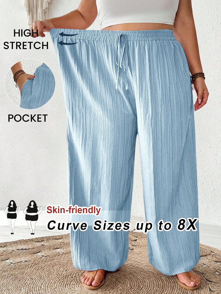 Pantaloni SHEIN, albastru