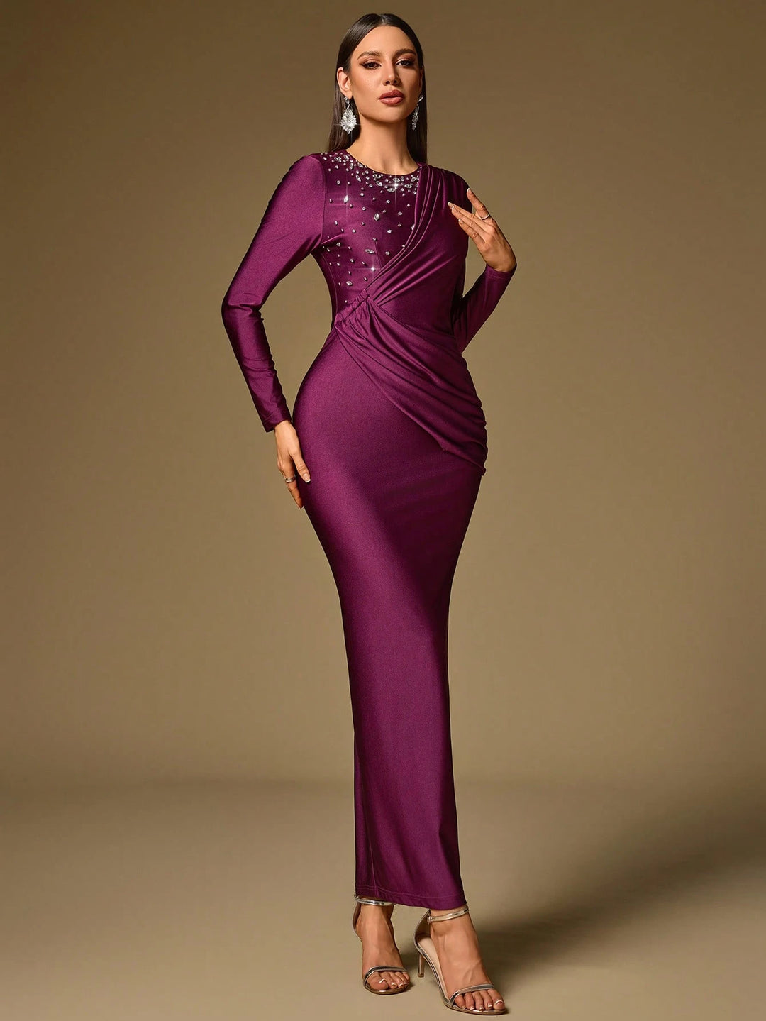 Rochie de ocazie SHEIN, mov