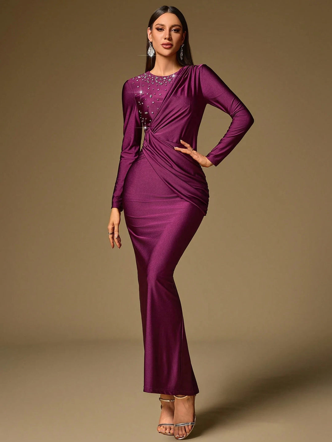 Rochie de ocazie SHEIN, mov