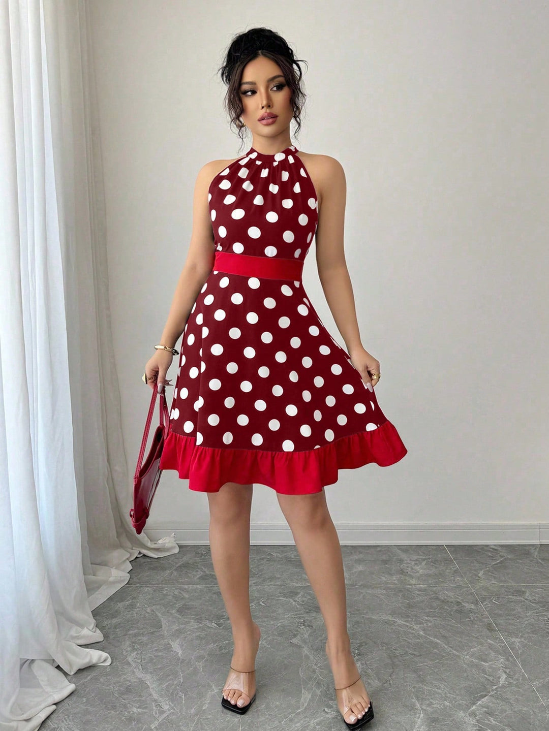 Rochie scurtă SHEIN, roșu