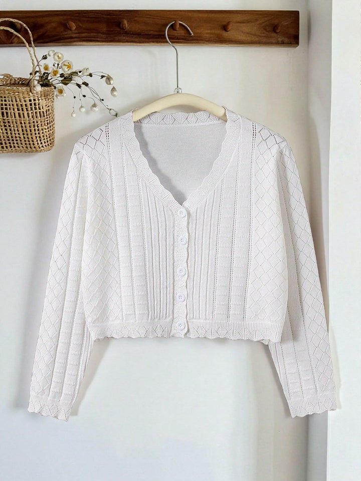 Cardigan SHEIN, alb