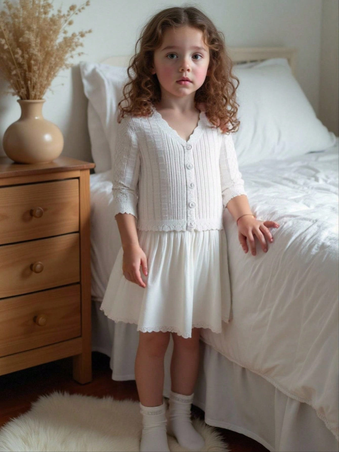 Cardigan SHEIN, alb