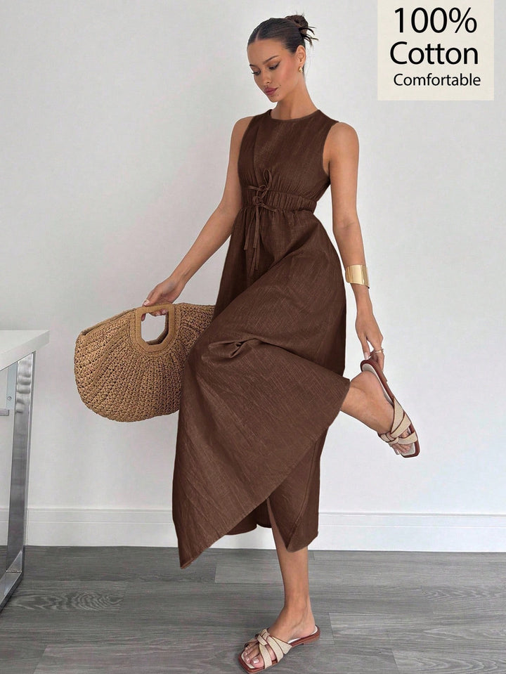 Rochie midi SHEIN, maro