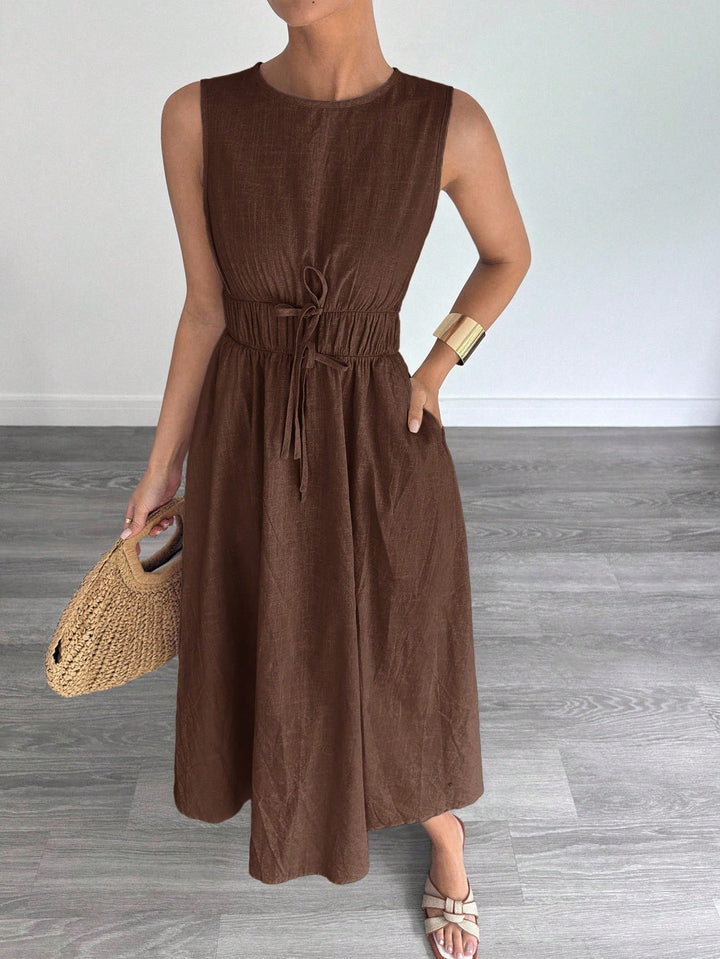 Rochie midi SHEIN, maro