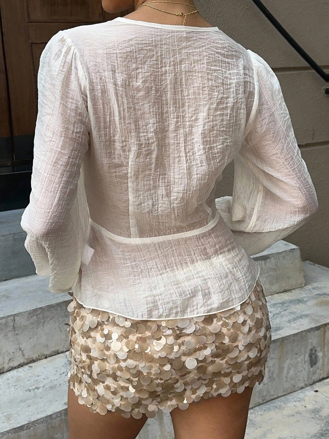 Cămașă Shein, crem