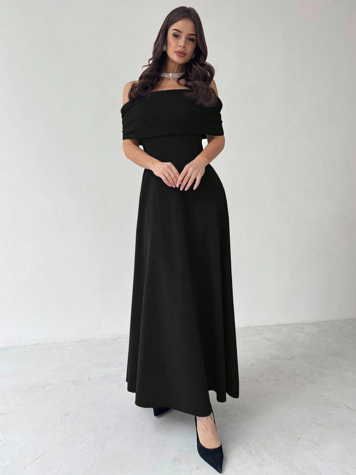 SHEIN maxi ruha, fekete