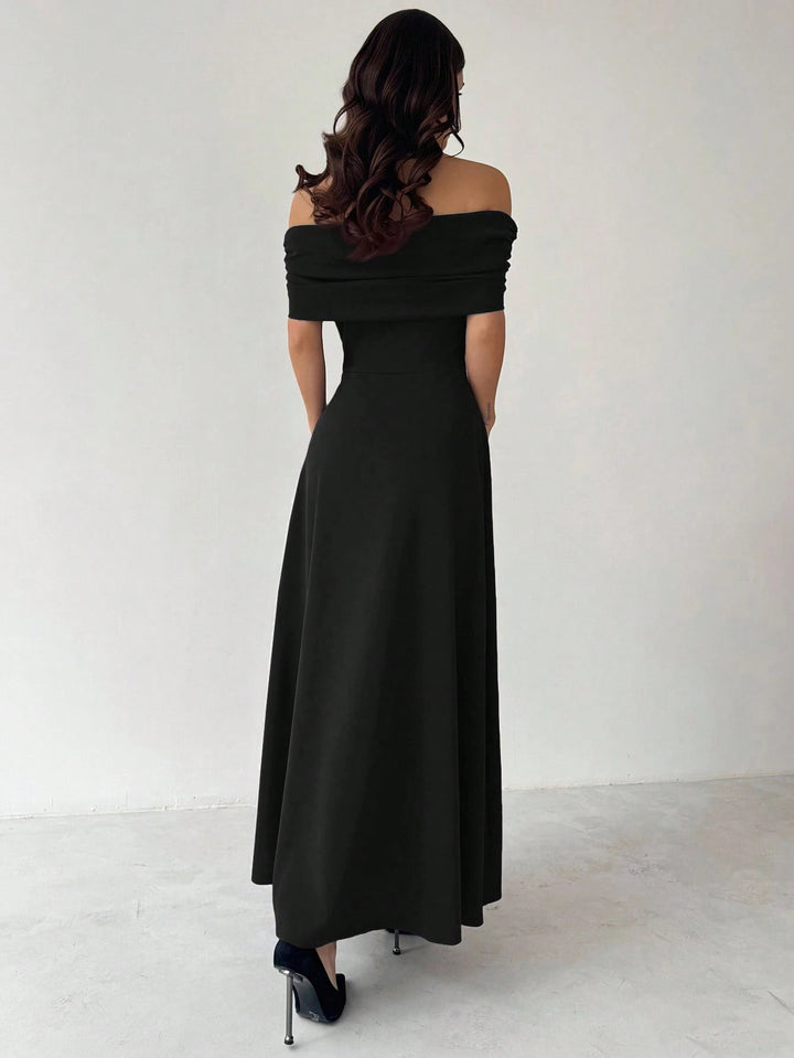SHEIN maxi ruha, fekete