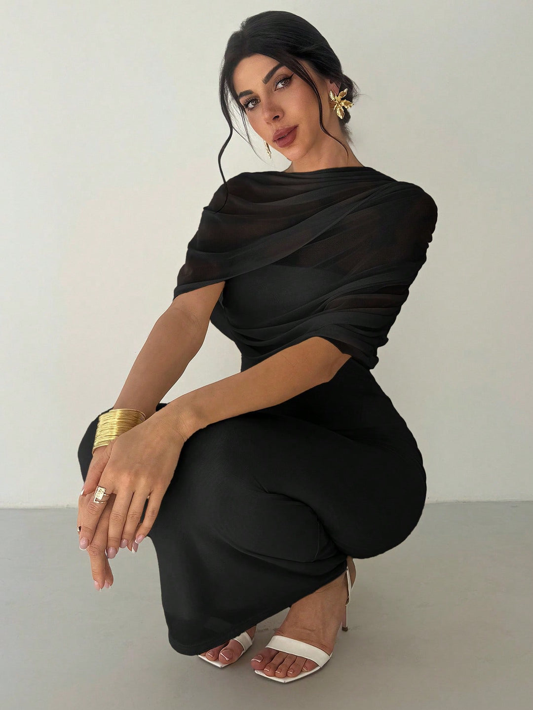 Rochie maxi SHEIN, negru