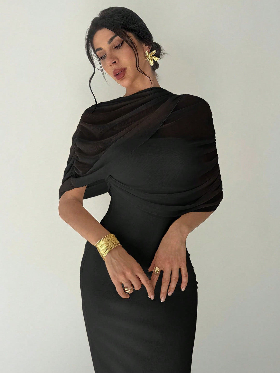 Rochie maxi SHEIN, negru