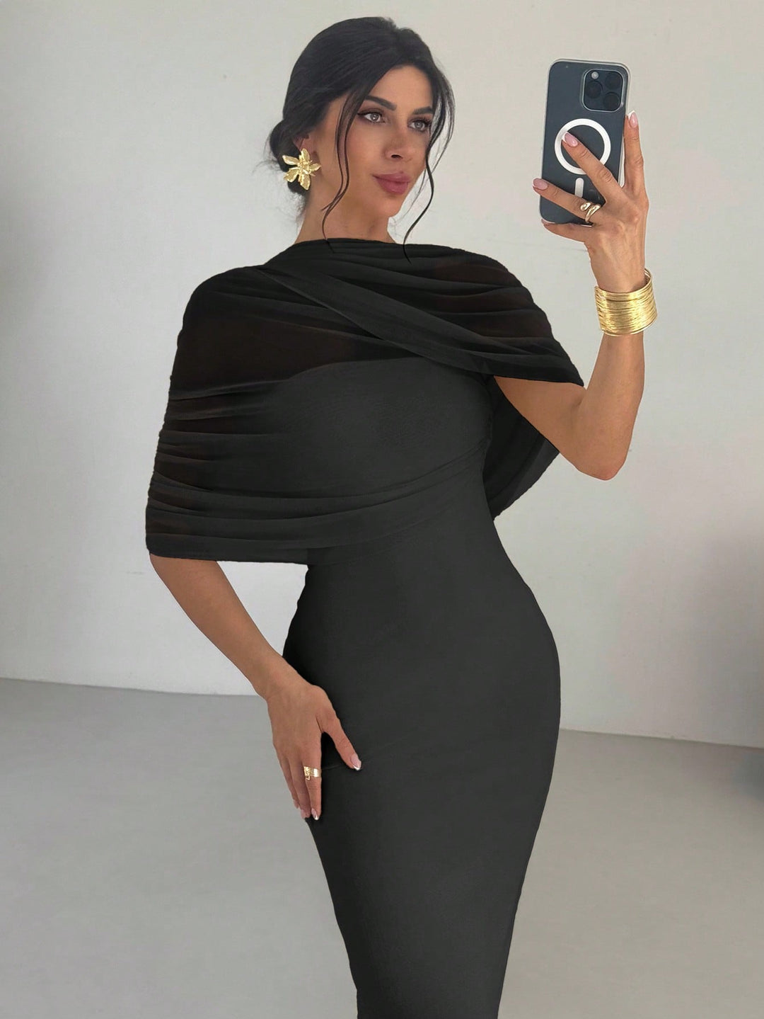 Rochie maxi SHEIN, negru