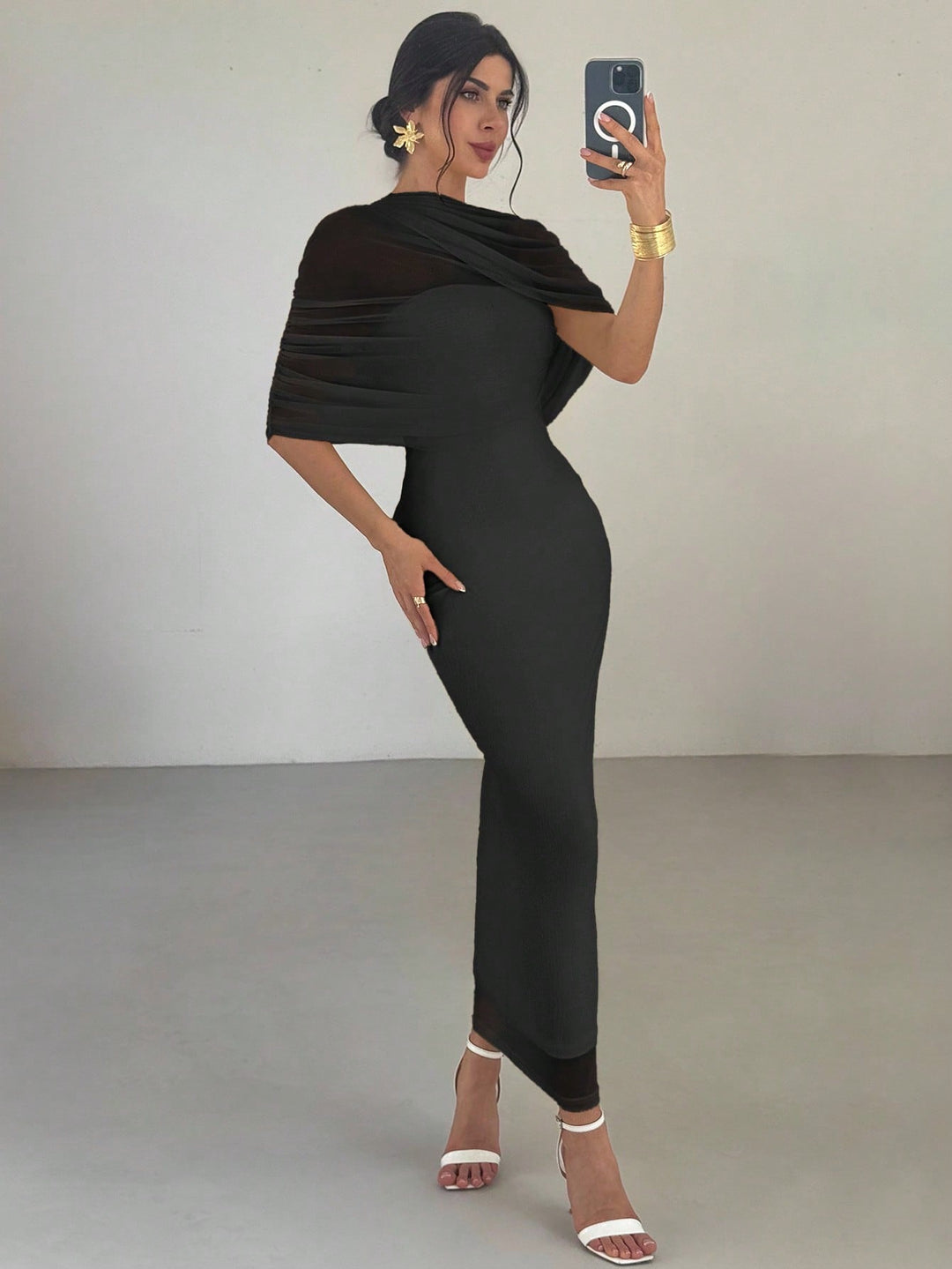 Rochie maxi SHEIN, negru
