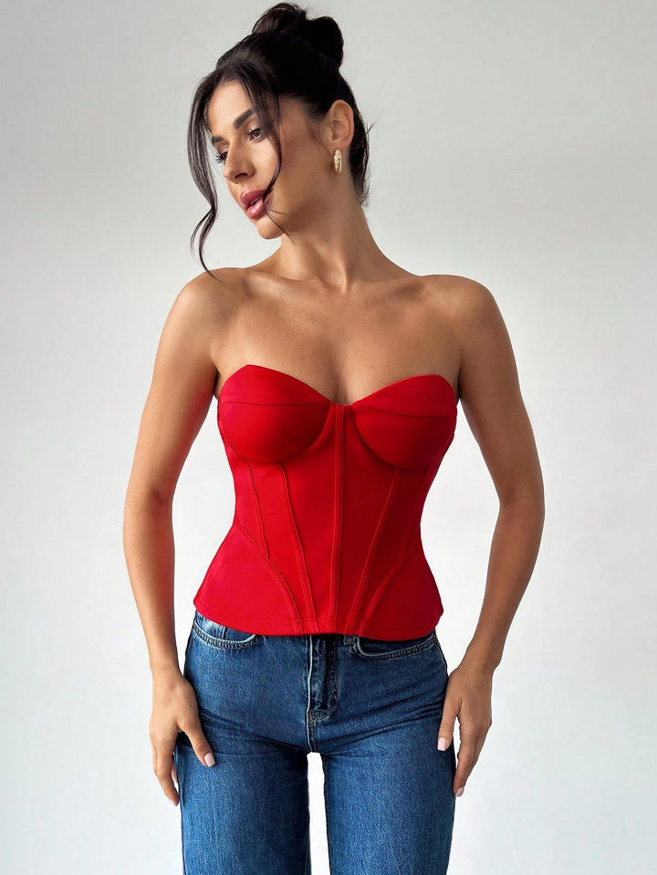 Corset SHEIN, roșu