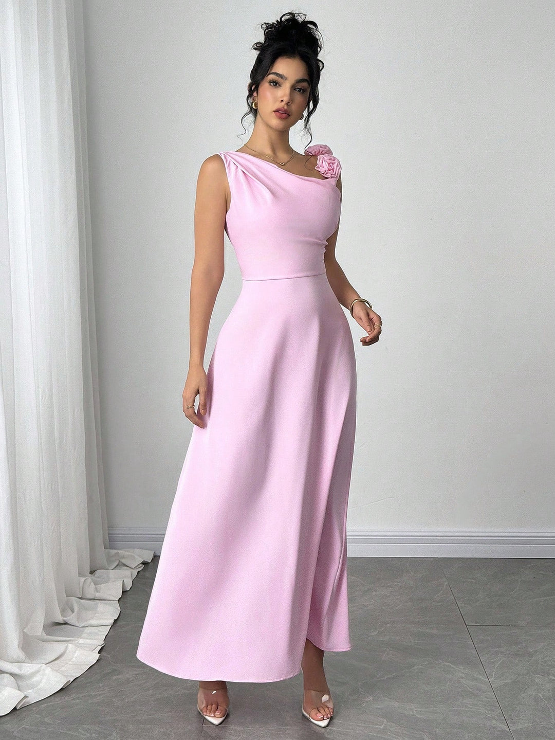 Rochie maxi SHEIN, roz