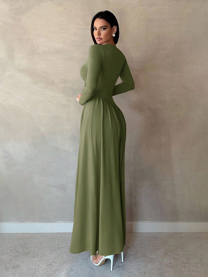 Rochie maxi SHEIN, verde