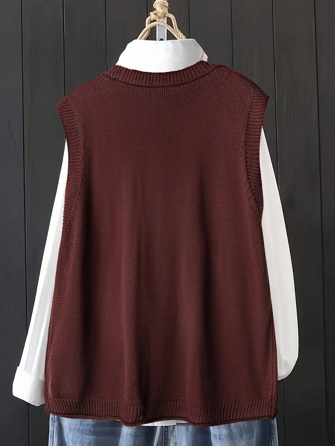 Cardigan SHEIN, maro
