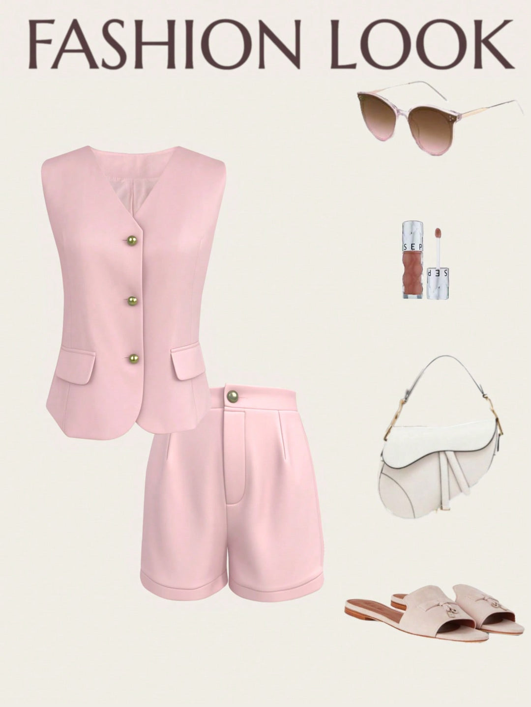 Costum SHEIN, roz
