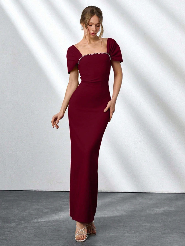 Rochie maxi SHEIN, vișiniu