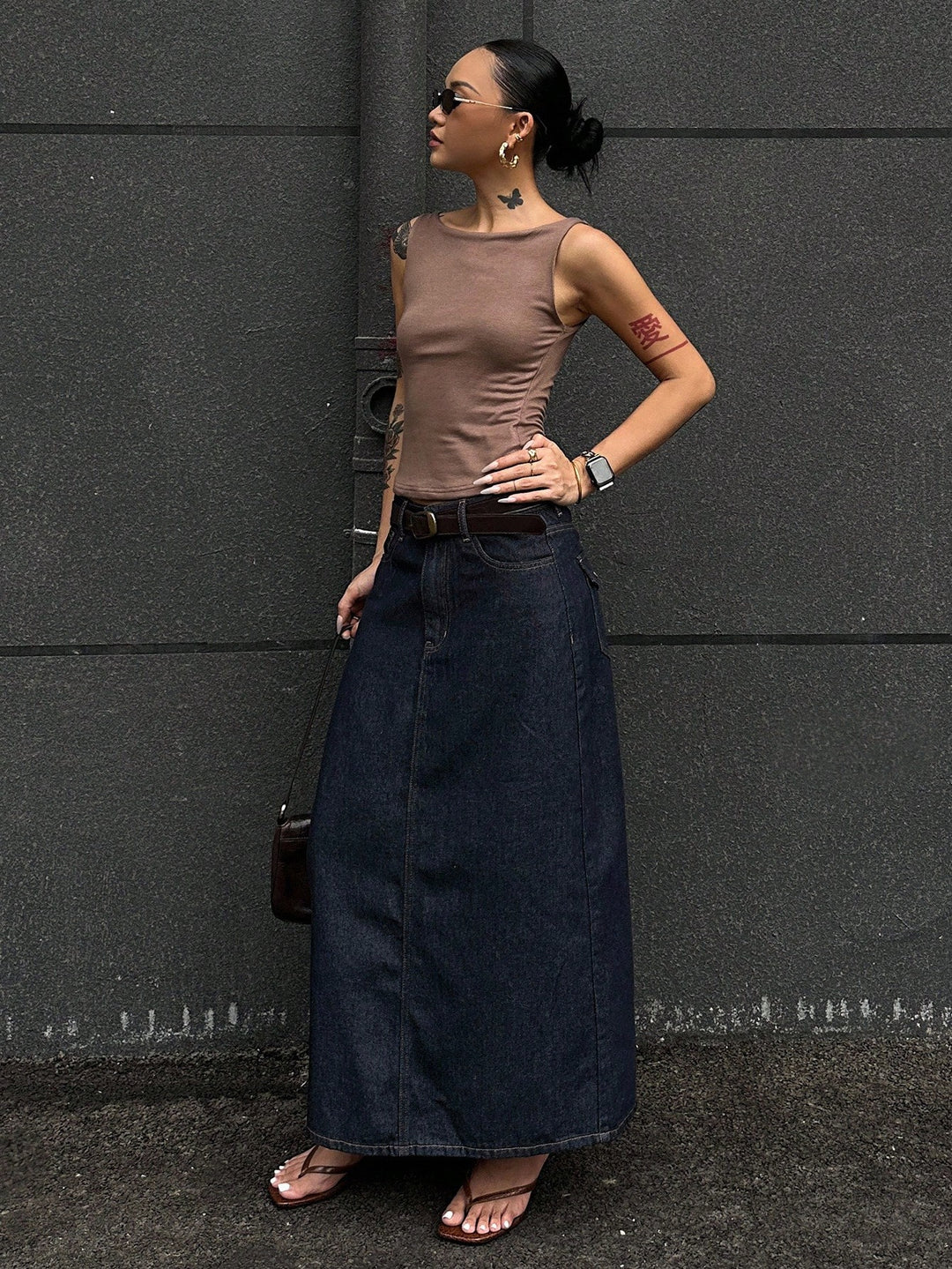 SHEIN maxi szoknya, kék