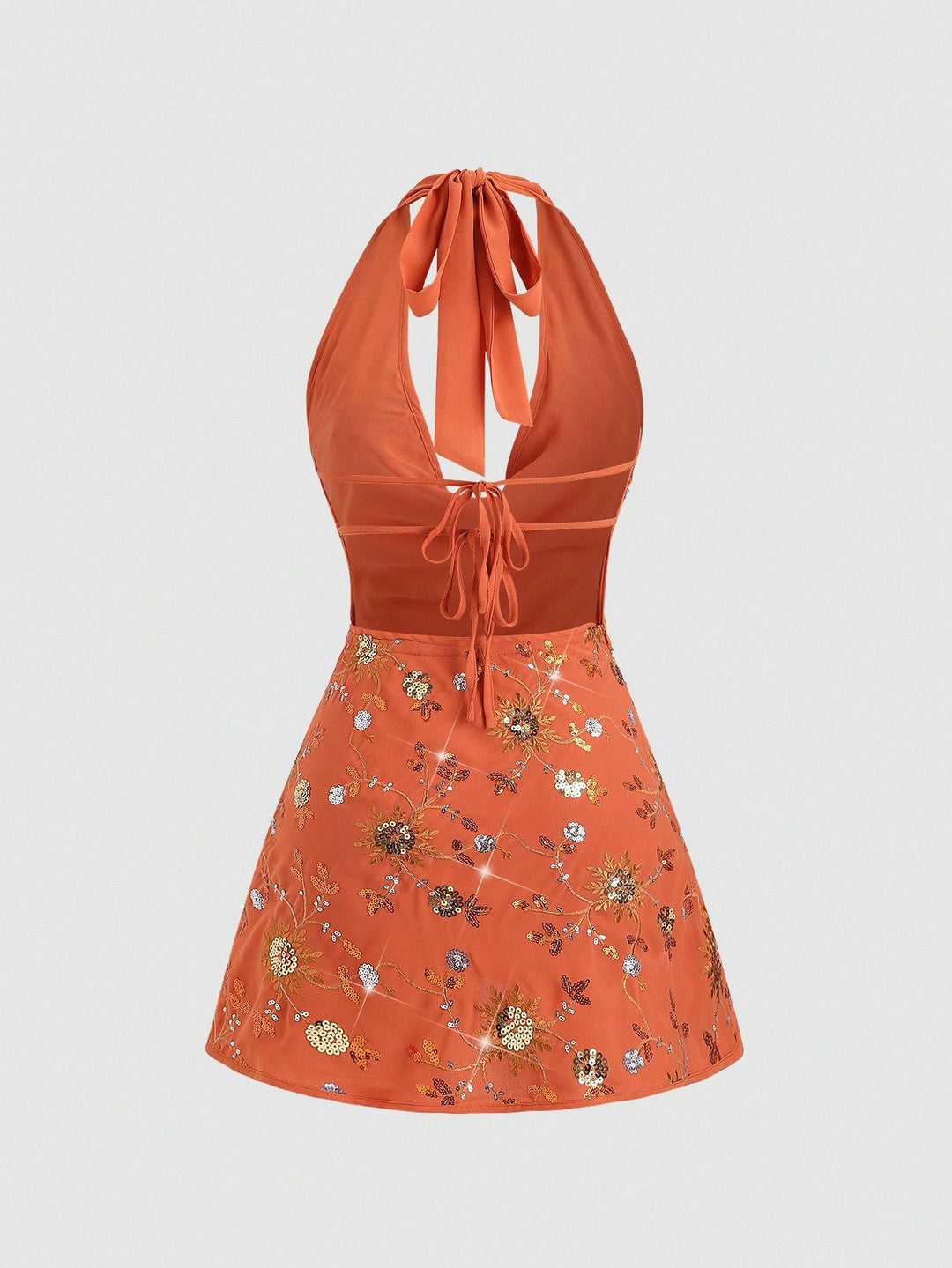 Rochie mini SHEIN, portocaliu