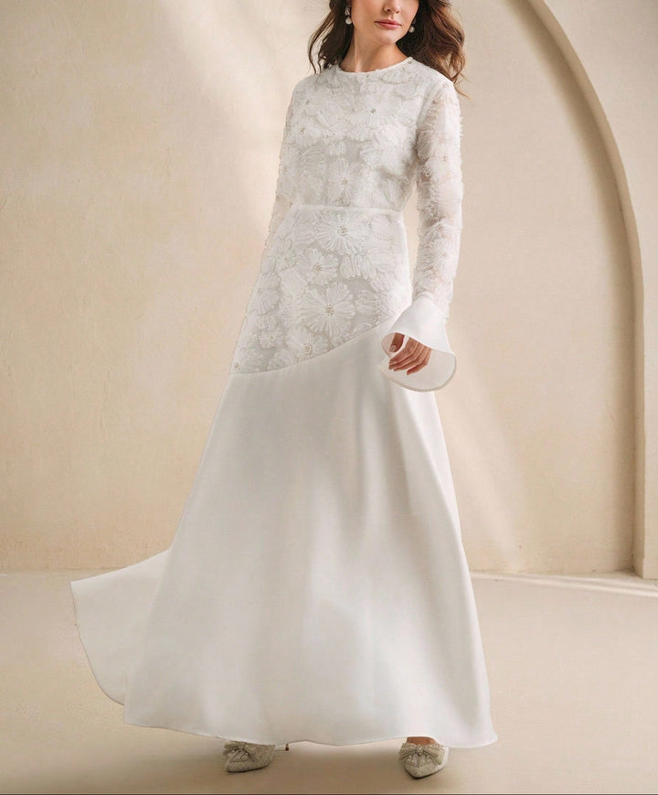 Rochie maxi Shein, alb