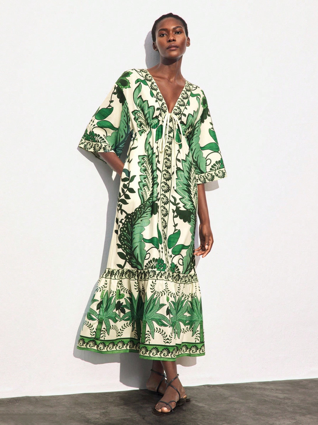 Rochie maxi SHEIN, verde