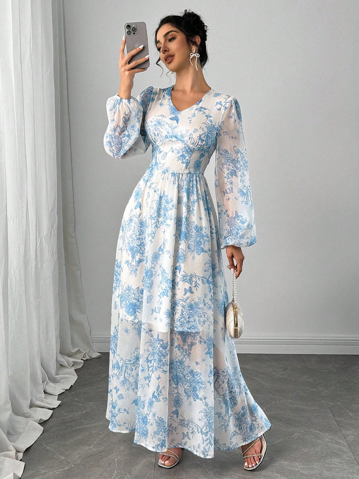 Rochie maxi SHEIN, albastru