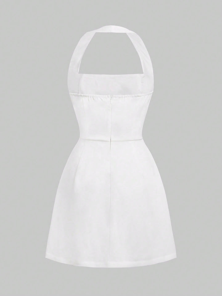 Rochie mini SHEIN, alb