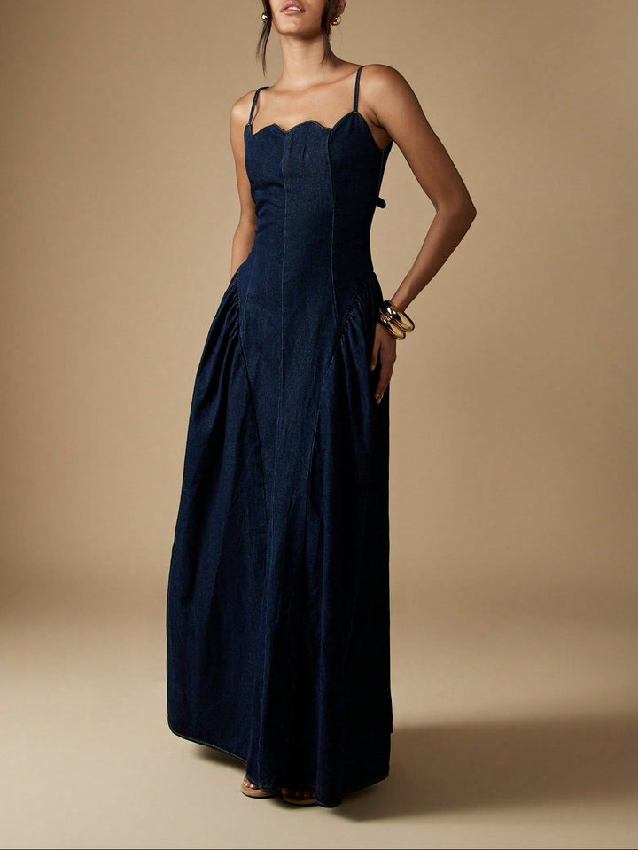 Rochie maxi SHEIN, albastru