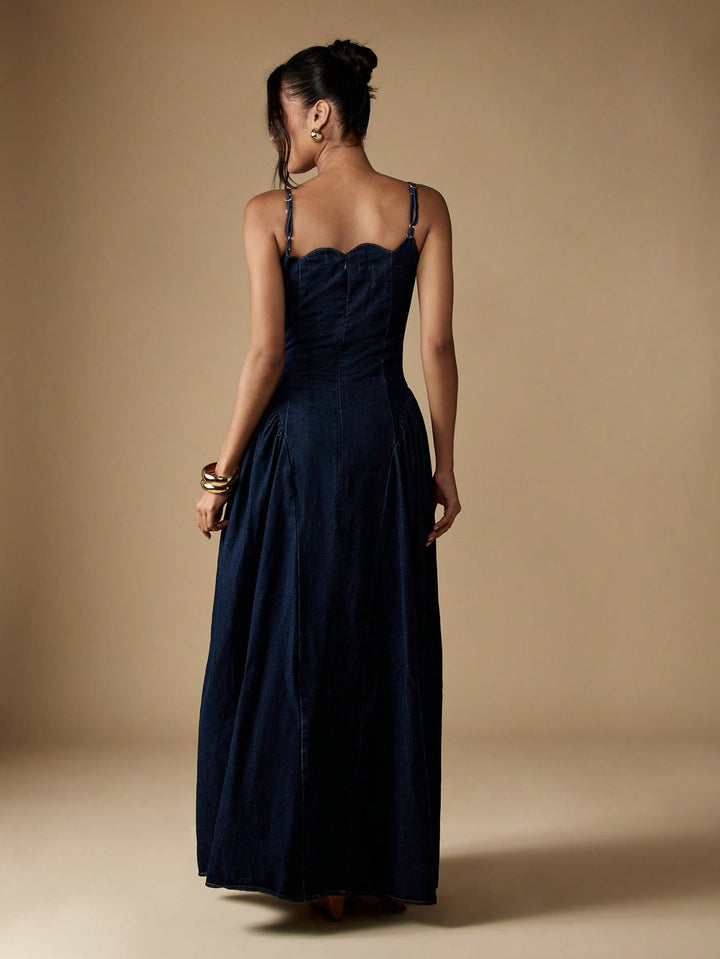 Rochie maxi SHEIN, albastru
