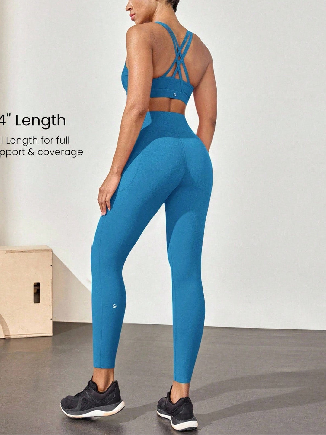 Colanți sport Shein, albastru