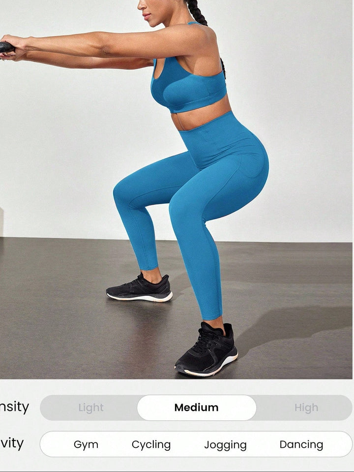 Colanți sport Shein, albastru