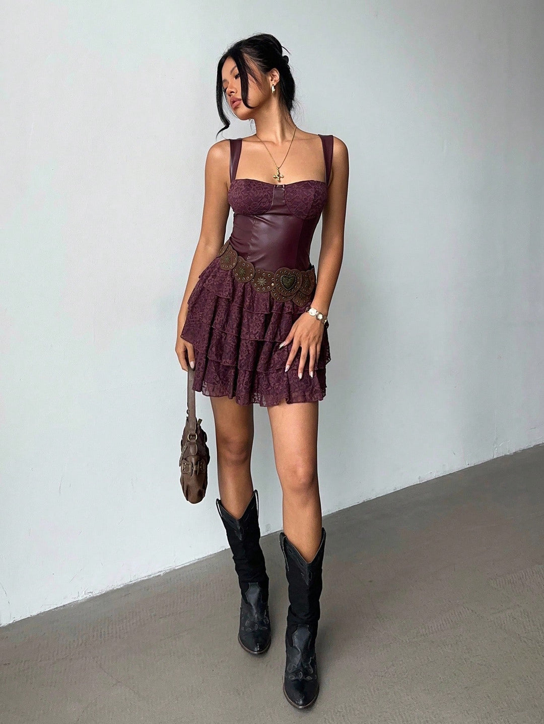 Rochie mini SHEIN, vișiniu