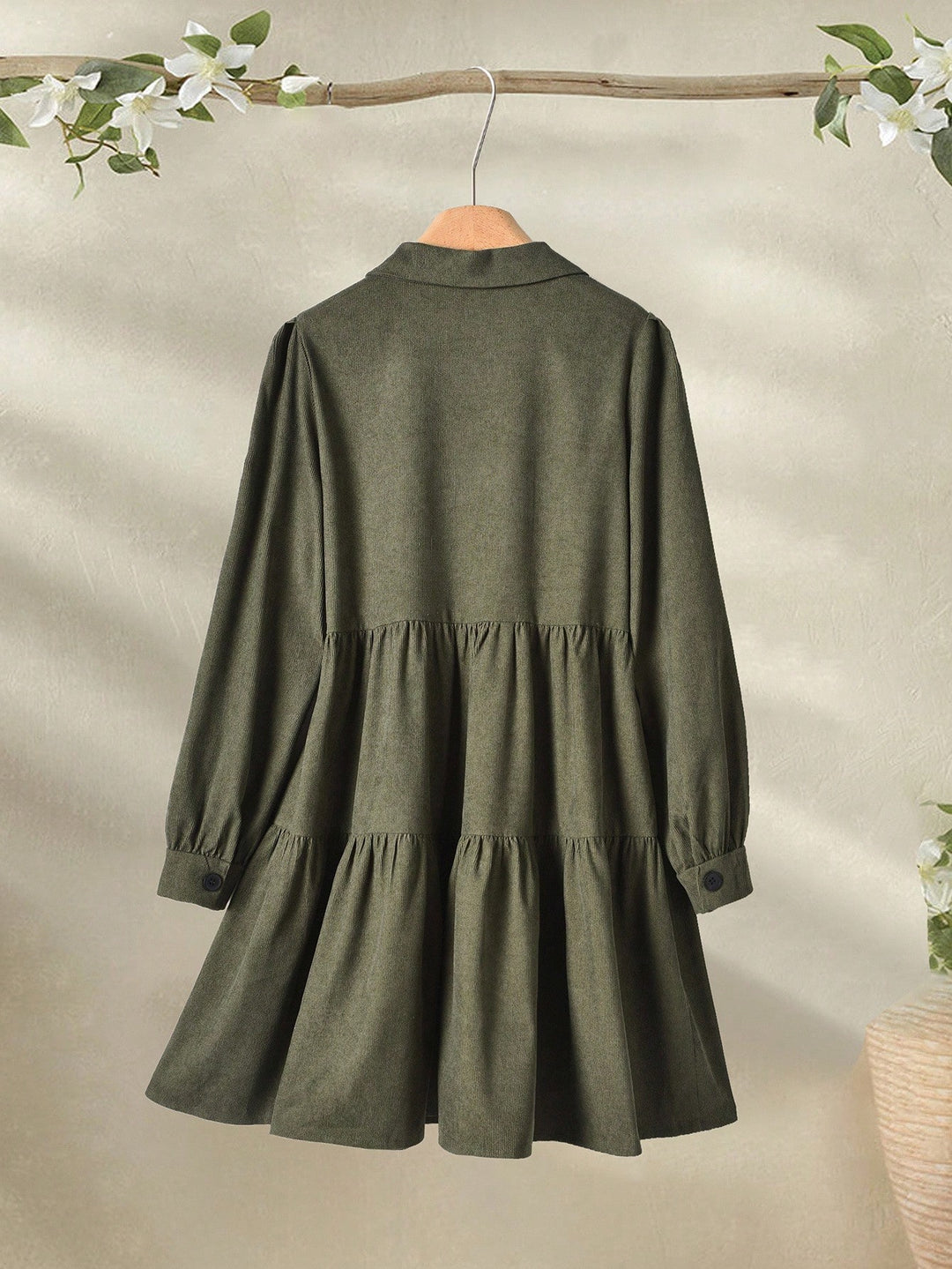 Rochie scurtă SHEIN, kaki
