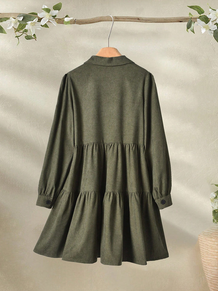 Rochie scurtă SHEIN, kaki