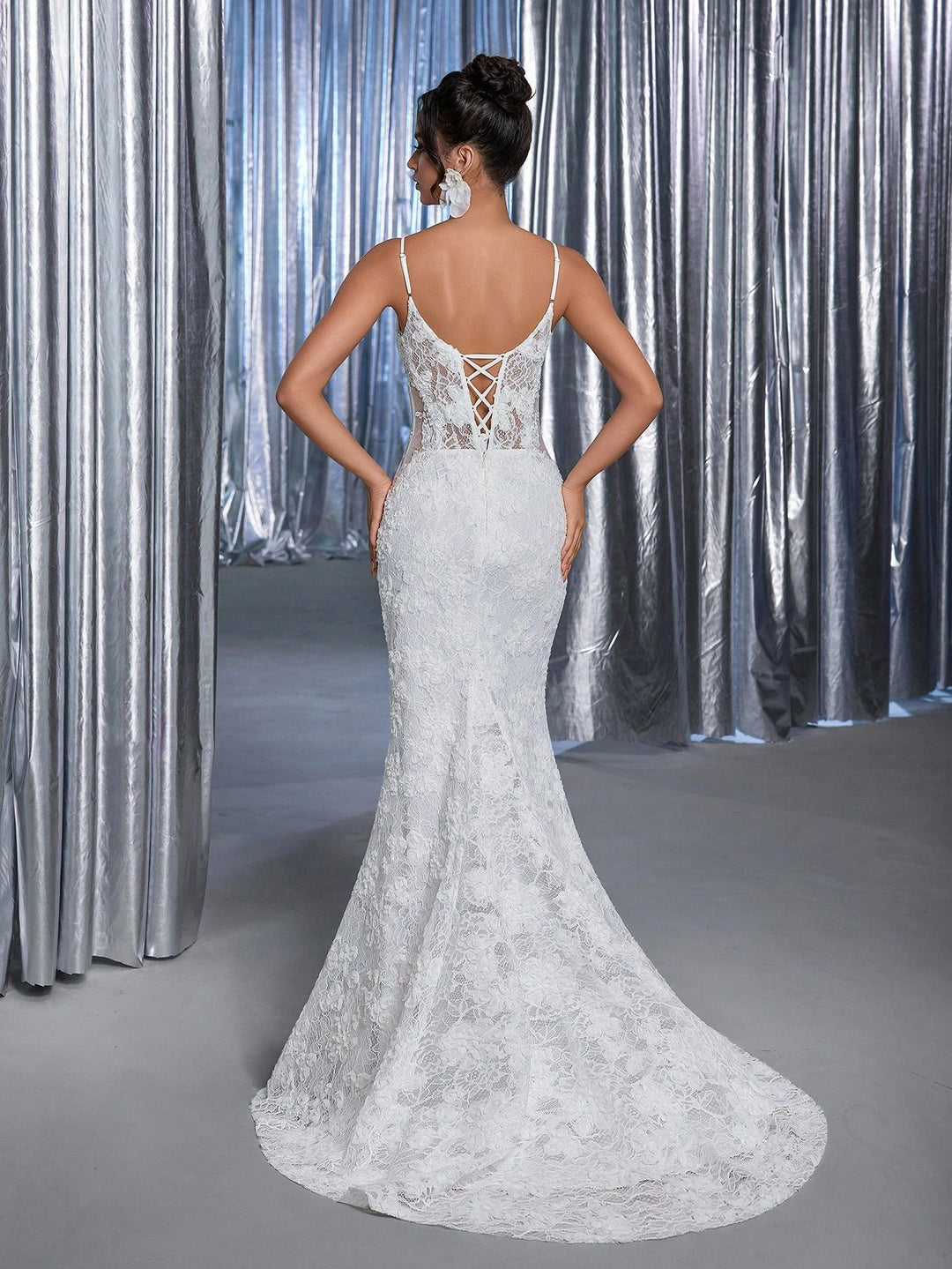Rochie de ocazie si bridal SHEIN, alb