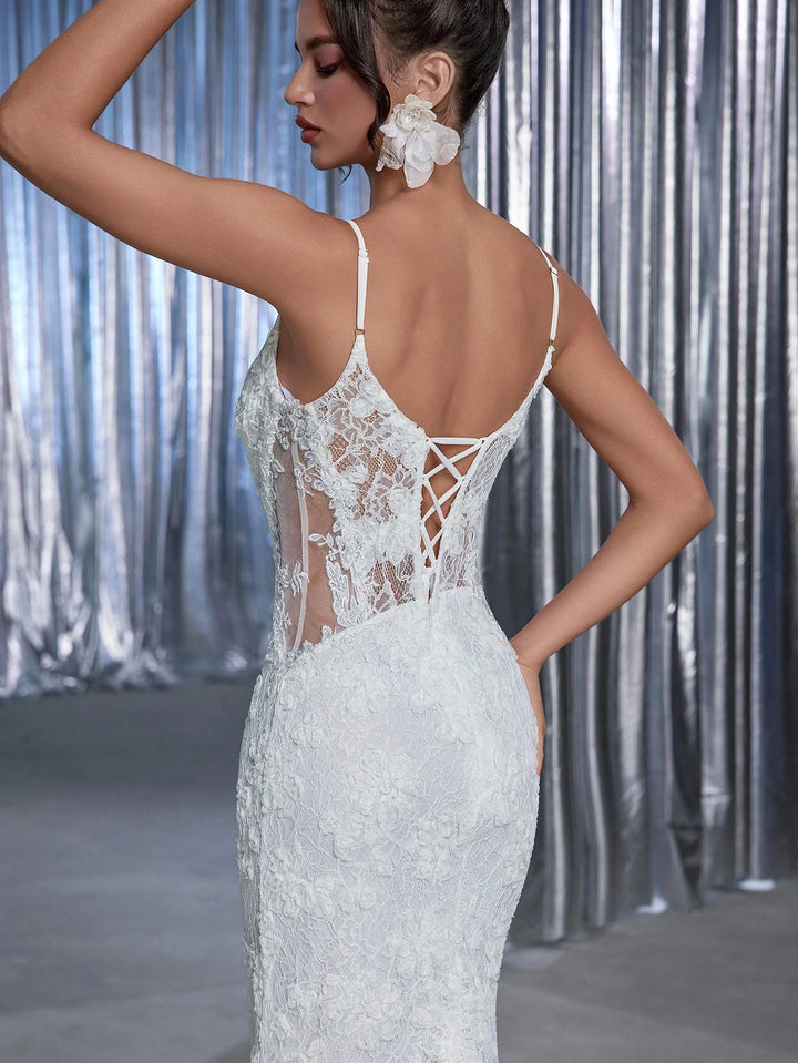 Rochie de ocazie si bridal SHEIN, alb