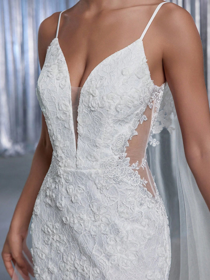 Rochie de ocazie si bridal SHEIN, alb
